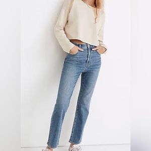 Madewell Slim Demi-Boot Jean 27 in seam 25 cut cuff
